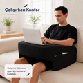 Viscomina Dizüstü Yastık Masası | Ekstra Cepli Laptop, Kitap ve Okuma Yastığı (SİYAH)