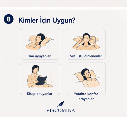 Viscomina Kelebek Uyku Yastığı Boyun Destekli %100 Memory Foam Visco Yastık (GRİ)